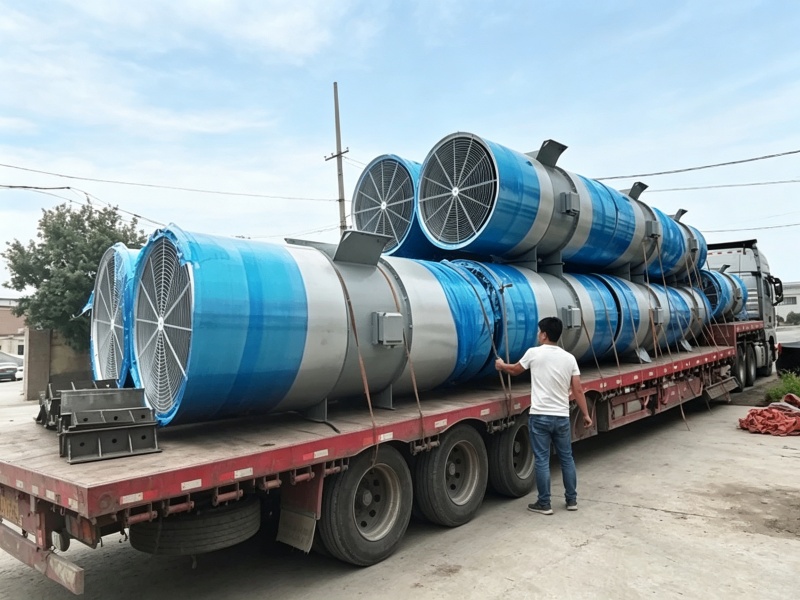 Delivery of tunnel fans