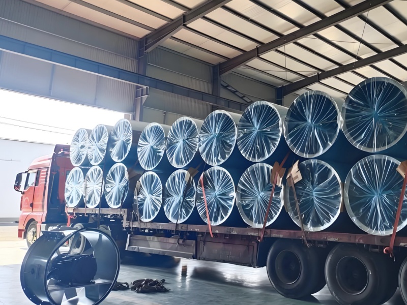  Delivery of tunnel fans